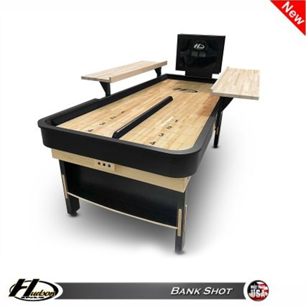 7' Bank Shot - NEW with Custom Stain Options! – Hudson Shuffleboards