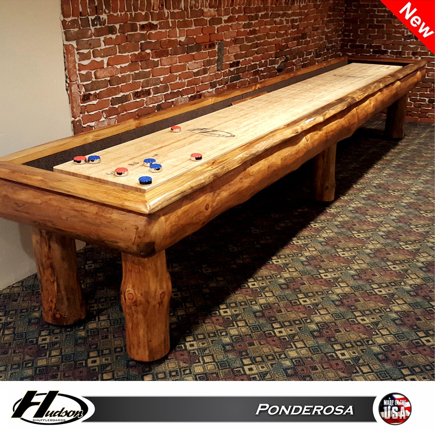 20' Ponderosa - NEW with Custom Stain Options! – Hudson Shuffleboards