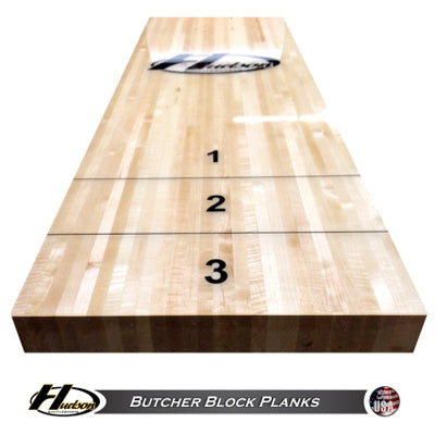 3" Thick Hard Rock Maple Butcher Block Plank for 20' Cradle