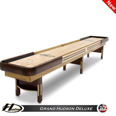 14' Grand Hudson Deluxe - DEMO with Espresso and Natural Finishes – Hudson  Shuffleboards