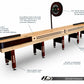 Grand Hudson shuffleboard table with custom stain options - Hudson Shuffleboards