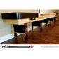Grand Hudson shuffleboard table with custom stain options - Hudson Shuffleboards