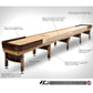 Deluxe Hybrid shuffleboard table with custom stain options - Hudson Shuffleboards