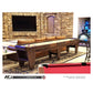 Dominator shuffleboard table with custom wood and stain options - Hudson Shuffleboards