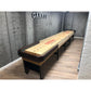 Intimidator shuffleboard table with custom stain options - Hudson Shuffleboards