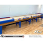 Intimidator shuffleboard table with custom stain options - Hudson Shuffleboards