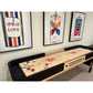 Grand Hudson shuffleboard table with custom stain options - Hudson Shuffleboards