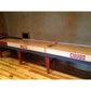 Intimidator shuffleboard table with custom stain options - Hudson Shuffleboards