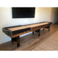 Deluxe Hybrid shuffleboard table with custom stain options - Hudson Shuffleboards