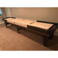 Intimidator shuffleboard table with custom stain options - Hudson Shuffleboards