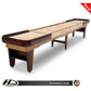 Intimidator shuffleboard table with custom stain options - Hudson Shuffleboards
