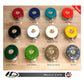 Set of Large Deluxe Weights with Custom Color Weight Cap Options